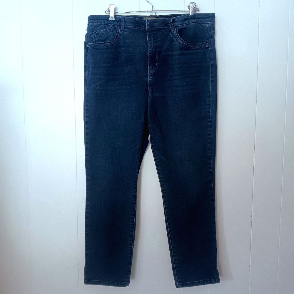 Democracy Women's "Ab" technology Dark Blue Denim Skinny Jeans 14